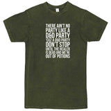  "There Ain't No Party Like a D&D Party" men's t-shirt Vintage Olive