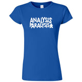  "Analysis Paralysis" women's t-shirt Royal Blue