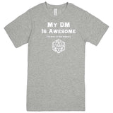  "My DM Is Awesome (+10 Shirt of Ass Kissery)" men's t-shirt Heather Grey