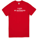  "I Love It When My Boyfriend Lets Me Play Board Games" men's t-shirt Red