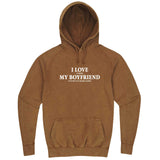  "I Love It When My Boyfriend Lets Me Play Board Games" hoodie, 3XL, Vintage Camel