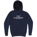  "I Love It When My Boyfriend Lets Me Play Board Games" hoodie, 3XL, Vintage Denim