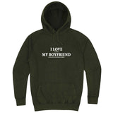  "I Love It When My Boyfriend Lets Me Play Board Games" hoodie, 3XL, Vintage Olive