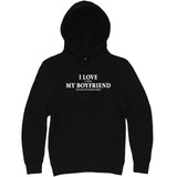  "I Love It When My Boyfriend Lets Me Play Board Games" hoodie, 3XL, Black
