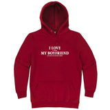  "I Love It When My Boyfriend Lets Me Play Board Games" hoodie, 3XL, Paprika