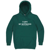  "I Love It When My Boyfriend Lets Me Play Board Games" hoodie, 3XL, Teal