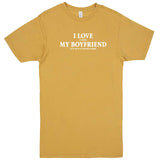  "I Love It When My Boyfriend Lets Me Play Board Games" men's t-shirt Vintage Mustard
