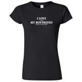  "I Love It When My Boyfriend Lets Me Play Video Games" women's t-shirt Black