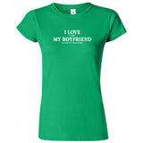  "I Love It When My Boyfriend Lets Me Play Video Games" women's t-shirt Irish Green