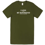  "I Love It When My Boyfriend Lets Me Play Video Games" men's t-shirt Army Green