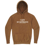  "I Love It When My Boyfriend Lets Me Play Video Games" hoodie, 3XL, Vintage Camel