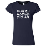  "Board Game Ninja" women's t-shirt Navy Blue