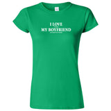  "I Love It When My Boyfriend Lets Me Play Poker" women's t-shirt Irish Green