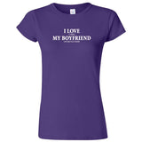  "I Love It When My Boyfriend Lets Me Play Poker" women's t-shirt Purple