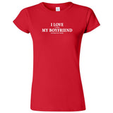  "I Love It When My Boyfriend Lets Me Play Poker" women's t-shirt Red