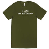  "I Love It When My Boyfriend Lets Me Play Poker" men's t-shirt Army Green