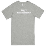  "I Love It When My Boyfriend Lets Me Play Poker" men's t-shirt Heather Grey