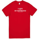  "I Love It When My Boyfriend Lets Me Play Poker" men's t-shirt Red