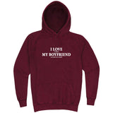  "I Love It When My Boyfriend Lets Me Play Poker" hoodie, 3XL, Vintage Brick