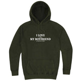  "I Love It When My Boyfriend Lets Me Play Poker" hoodie, 3XL, Vintage Olive