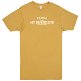  "I Love It When My Boyfriend Lets Me Play Poker" men's t-shirt Vintage Mustard