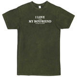  "I Love It When My Boyfriend Lets Me Play Poker" men's t-shirt Vintage Olive