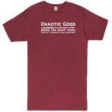  "Chaotic Good, Doing the Right Thing" men's t-shirt Vintage Brick