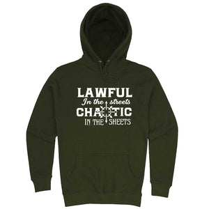 "Lawful in the Streets, Chaotic in the Sheets" hoodie, 3XL, Vintage Black