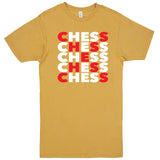  "Chess Chess" men's t-shirt Vintage Mustard
