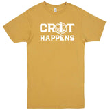  "Crit Happens" men's t-shirt Vintage Mustard