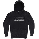  "I'm the Dungeon Master, Just Assume I'm Never Wrong" hoodie, 3XL, Vintage Black