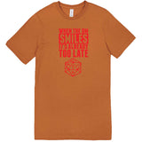  "When the DM Smiles It's Already Too Late, Red" men's t-shirt Meerkat