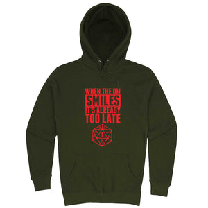  "When the DM Smiles It's Already Too Late, Red" hoodie, 3XL, Vintage Black