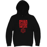  "When the DM Smiles It's Already Too Late, Red" hoodie, 3XL, Black