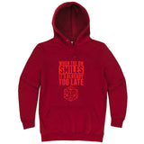  "When the DM Smiles It's Already Too Late, Red" hoodie, 3XL, Paprika