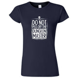  "Do Not Piss Off the Dungeon Master" women's t-shirt Navy Blue