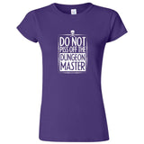  "Do Not Piss Off the Dungeon Master" women's t-shirt Purple