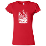  "Do Not Piss Off the Dungeon Master" women's t-shirt Red