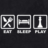  "Eat, Sleep, Play - Chess" men's t-shirt Vintage Black