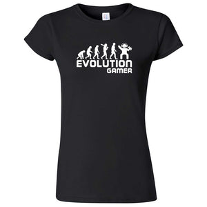 "Evolution Gamer - Console Gamer" women's t-shirt Black