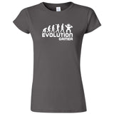  "Evolution Gamer - Console Gamer" women's t-shirt Charcoal