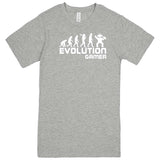  "Evolution Gamer - Console Gamer" men's t-shirt Heather Grey