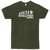  "Evolution Gamer - Console Gamer" men's t-shirt Vintage Olive