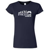  "Evolution Gamer - Controller" women's t-shirt Navy Blue