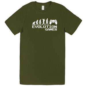  "Evolution Gamer - Controller" men's t-shirt Army Green