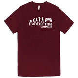  "Evolution Gamer - Controller" men's t-shirt Burgundy