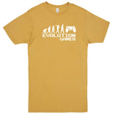  "Evolution Gamer - Controller" men's t-shirt Vintage Mustard