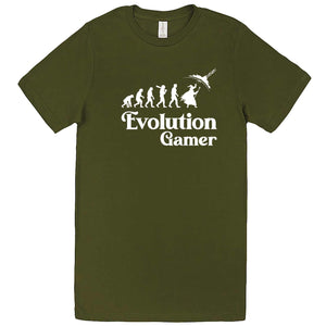  "Evolution Gamer - Fantasy" men's t-shirt Army Green