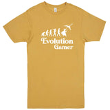  "Evolution Gamer - Fantasy" men's t-shirt Vintage Mustard