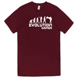  "Evolution Gamer - Superhero" men's t-shirt Burgundy